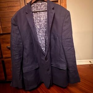 Ralph Lauren Navy Blazer with Floral Lining
